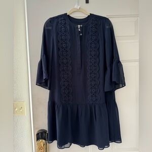 Loft navy blue dress
